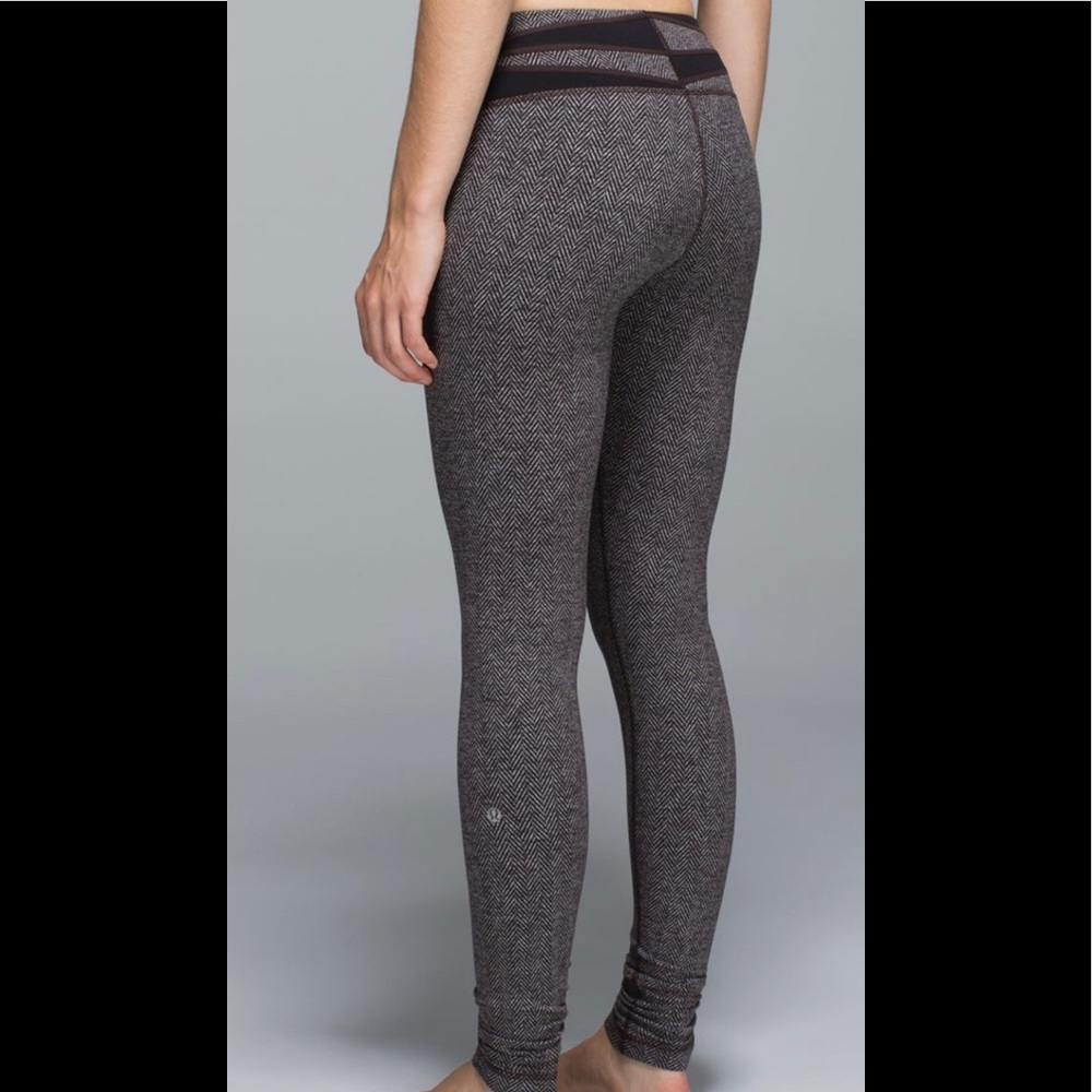 Lululemon Wunder Under Pants Giant Herringbone - Picture 5 of 9